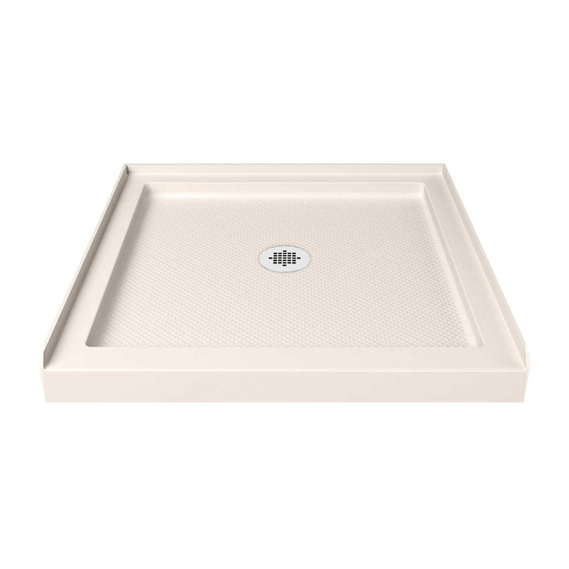 Aqua-Q Fold 32" D x 32" W x 74-3/4" H Frameless Bi-Fold Shower Door and Base with Acrylic Kit - image 7