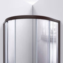 Prime 33" Wide x 74 3/4" High Semi-Frameless Frosted Glass Sliding Shower Enclosure - Includes Shower Base - image 16