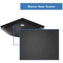 Prime 33" Wide x 74 3/4" High Semi-Frameless Frosted Glass Sliding Shower Enclosure - Includes Shower Base - image 10