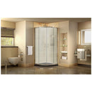 Prime 33" Wide x 74 3/4" High Semi-Frameless Frosted Glass Sliding Shower Enclosure - Includes Shower Base - image 11
