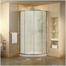 Prime 36" Wide x 74 3/4" High Semi-Frameless Frosted Glass Sliding Shower Enclosure - Includes Shower Base - image 1