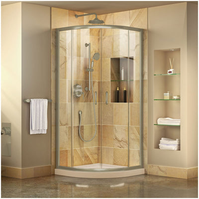 Prime 74-3/4" High x 36" Wide x 36" Deep Sliding Framed Shower Enclosure with Clear Glass - image 1
