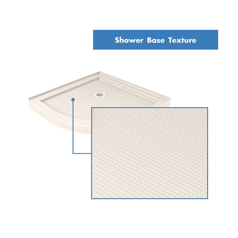 Prime 36" Wide x 74 3/4" High Semi-Frameless Clear Glass Sliding Shower Enclosure - Includes Shower Base - image 4