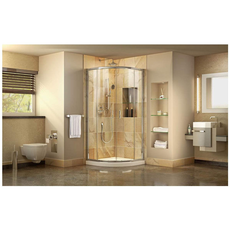 Prime 74-3/4" High x 36" Wide x 36" Deep Sliding Framed Shower Enclosure with Clear Glass - image 4