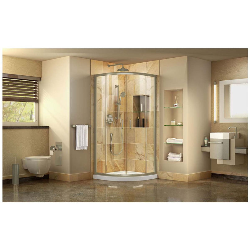 Prime 74-3/4" High x 36" Wide x 36" Deep Sliding Framed Shower Enclosure with Clear Glass - image 9