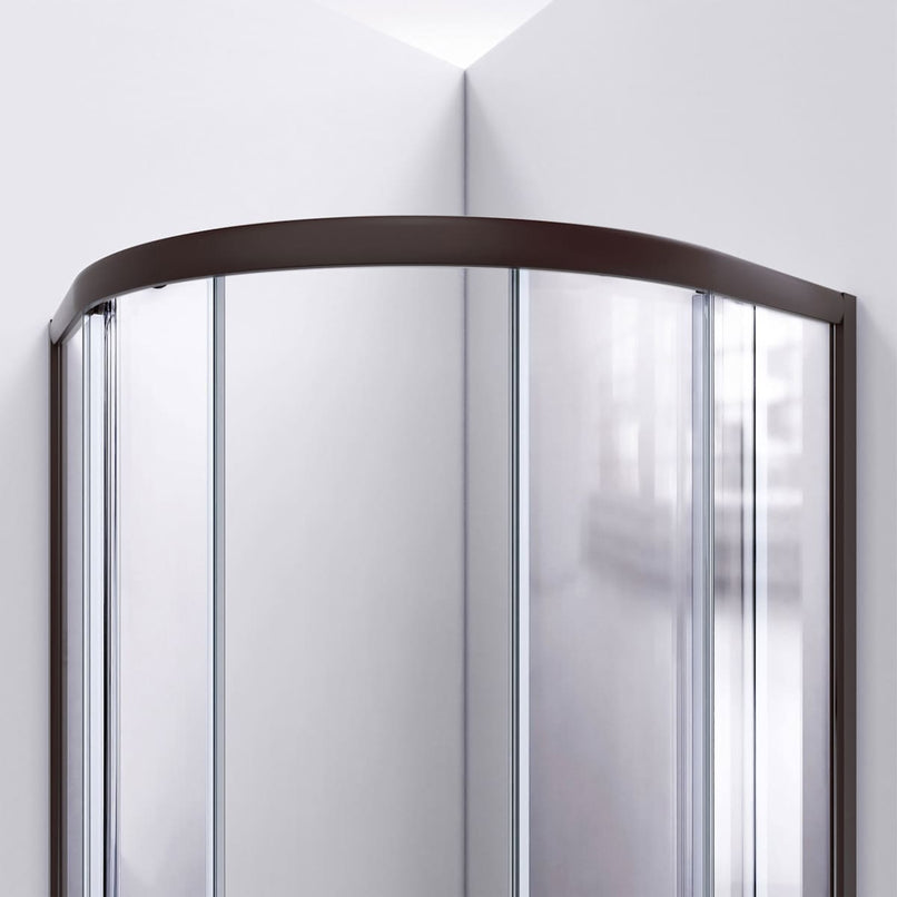 Prime 36" Wide x 74 3/4" High Semi-Frameless Frosted Glass Sliding Shower Enclosure - Includes Shower Base - image 24
