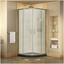 Prime 38" Wide x 74 3/4" High Semi-Frameless Frosted Glass Sliding Shower Enclosure - Includes Shower Base - image 1