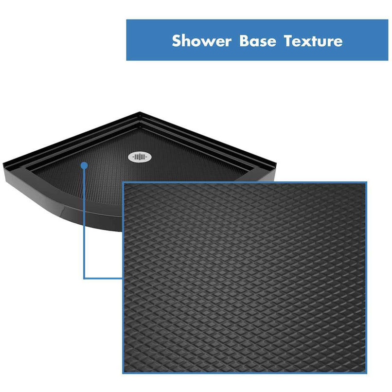 Prime 38" Wide x 74 3/4" High Semi-Frameless Clear Glass Sliding Shower Enclosure - Includes Shower Base - image 10