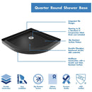 Prime 38" Wide x 74 3/4" High Semi-Frameless Frosted Glass Sliding Shower Enclosure - Includes Shower Base - image 9