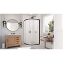 Prime 38" Wide x 74 3/4" High Semi-Frameless Frosted Glass Sliding Shower Enclosure - Includes Shower Base - image 23