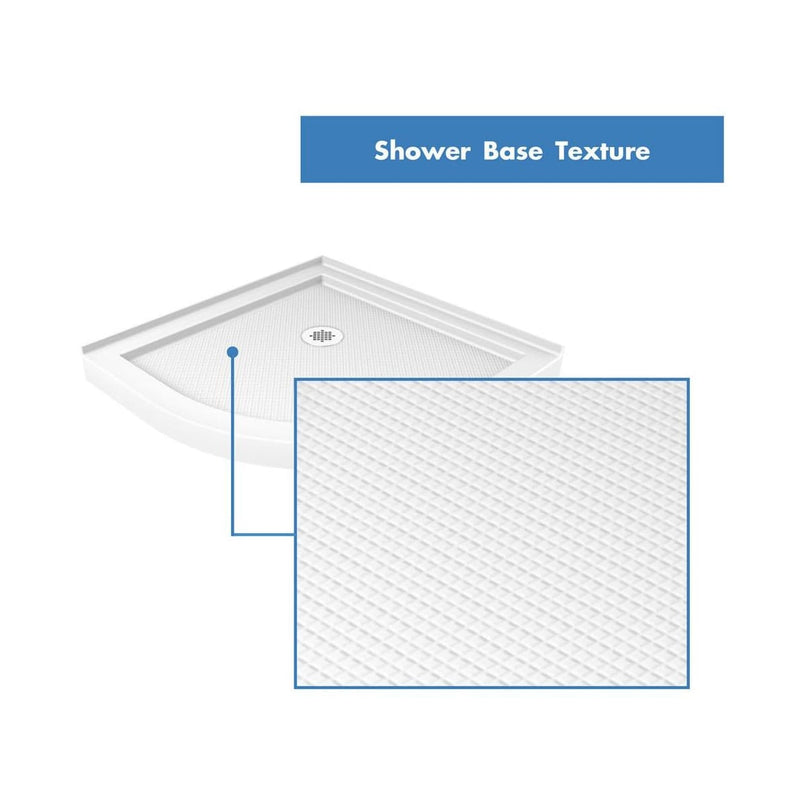 Prime 38" Wide x 74 3/4" High Semi-Frameless Frosted Glass Sliding Shower Enclosure - Includes Shower Base - image 18