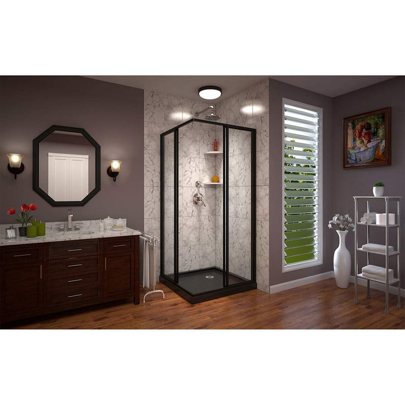 Cornerview 74-3/4" High x 36" Wide Corner Shower Module - image 9