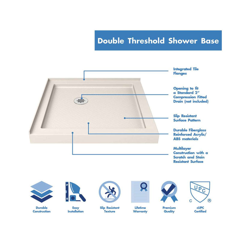 Cornerview 74-3/4" High x 36" Wide Corner Shower Module - image 35