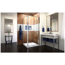 Flex 74-3/4" High x 32" Wide x 32" Deep Pivot Framed Shower Enclosure with Clear Glass, 32" Deep x 32" Wide Shower Base, and Return Panel - image 4