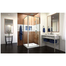 Flex 74-3/4" High x 32" Wide x 32" Deep Pivot Framed Shower Enclosure with Clear Glass, 32" Deep x 32" Wide Shower Base, and Return Panel - image 10