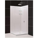 Flex 76-3/4" High x 36" Wide x 36" Deep Pivot Framed Shower Enclosure with Clear Glass, Shower Base, Shower Backwall, and Return Panel - image 17