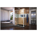 Flex 36" D x 48" W x 74 3/4" H Semi-Frameless Pivot Shower Enclosure with Left Drain Base Kit - image 11