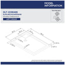 Flex 36" D x 48" W x 74 3/4" H Semi-Frameless Pivot Shower Enclosure with Left Drain Base Kit - image 12