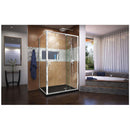 Flex 36" D x 48" W x 74 3/4" H Semi-Frameless Pivot Shower Enclosure with Right Drain Base Kit - image 11