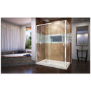 Flex 36" D x 60" W x 74 3/4" H Semi Frameless Shower Enclosure with Left Drain Base Kit - image 4