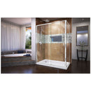 Flex 36" D x 60" W x 74 3/4" H Semi Frameless Shower Enclosure with Left Drain Base Kit - image 10
