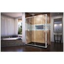 Flex 36" D x 60" W x 74 3/4" H Semi Frameless Shower Enclosure with Left Drain Base Kit - image 11