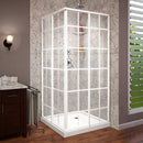 French Corner 74-3/4" High x 36" Wide x 36" Deep Sliding Framed Shower Enclosure with Clear Glass - image 4