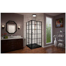 French Corner 74-3/4" High x 36" Wide x 36" Deep Sliding Framed Shower Enclosure with Clear Glass - image 11
