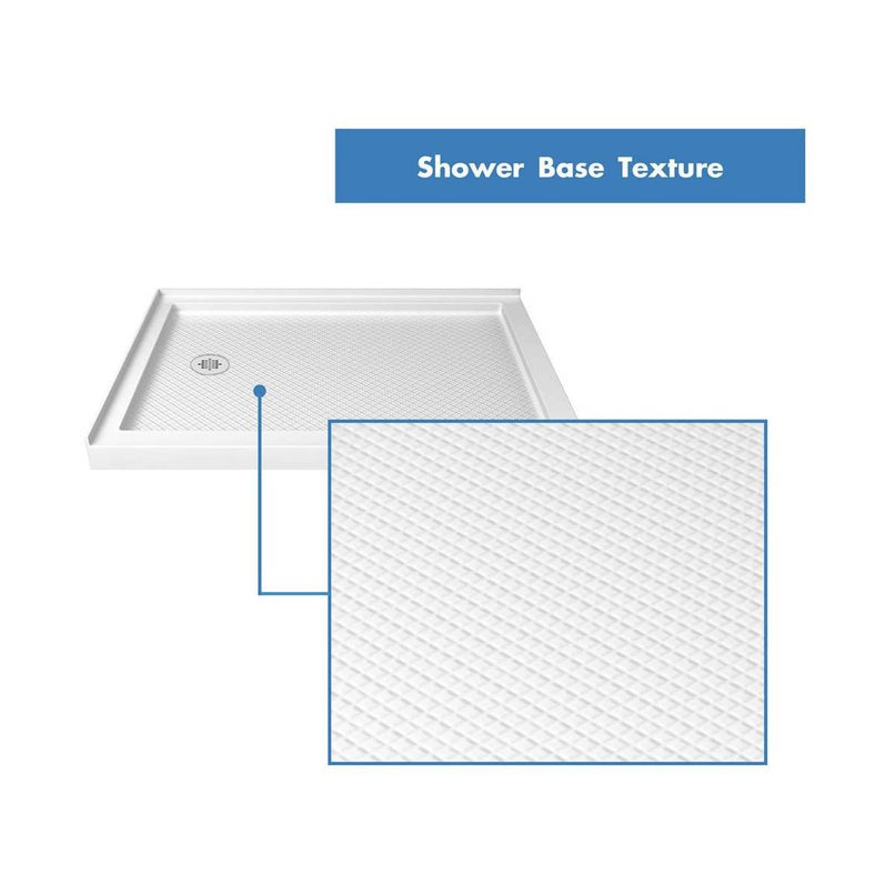 French Corner 74-3/4" High x 36" Wide x 36" Deep Sliding Framed Shower Enclosure with Clear Glass - image 21