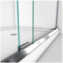 Charisma 78-3/4" High x 60" Wide 34" Deep Sliding Frameless Shower Door with Clear Glass, SlimeLine Shower Base Kit, and Center Drain - image 8