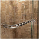 Charisma 78-3/4" High x 60" Wide 36" Deep Sliding Frameless Shower Door with Clear Glass, SlimeLine Shower Base Kit, and Left Drain - image 7