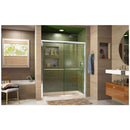 Duet 74-3/4" High x 60" Wide 30" Deep Sliding Framed Shower Door with Clear Glass, SlimeLine Shower Base Kit, and Right Drain - image 2