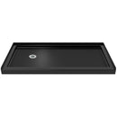 Duet 74-3/4" High x 60" Wide 32" Deep Sliding Framed Shower Door with Clear Glass, SlimeLine Shower Base Kit, and Left Drain - image 15