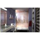 Visions 74-3/4" High x 60" Wide 34" Deep Sliding Framed Shower Door with Clear Glass, SlimeLine Shower Base Kit, and Center Drain - image 10