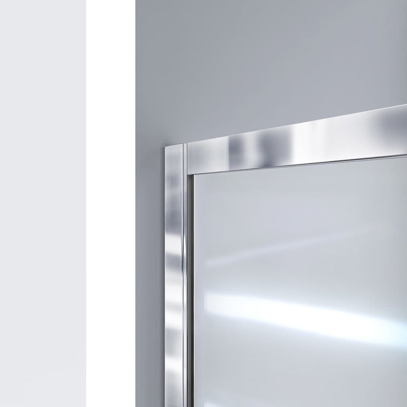 Infinity-Z 32" D x 60" W x 74-3/4" H Clear Sliding Shower Door, Center Drain and Base with Acrylic Kit - image 7