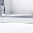 Infinity-Z 36" D x 60" W x 74-3/4" H Clear Sliding Shower Door, Left Drain and Base with Acrylic Kit - image 8