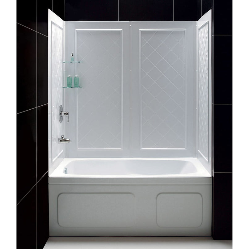 Infinity-Z 60" High x 56" Wide Alcove Shower Module with Clear Sliding Tub Door, and Acrylic Backwall Kit - image 29