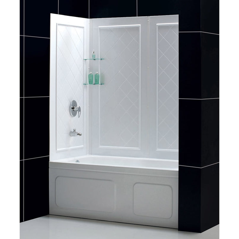 Infinity-Z 60" High x 56" Wide Alcove Shower Module with Clear Sliding Tub Door, and Acrylic Backwall Kit - image 30