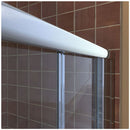 Visions 60" High x 60" Wide Sliding Framed Tub Enclosure with Clear Glass and QWALL-Tub Backwall Kit - image 5