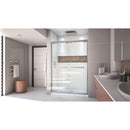 Encore 32" D x 54" W x 78 3/4" H Semi-Frameless Bypass Sliding Shower Door and SlimLine Shower Base Kit - image 5
