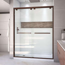 Encore 32" D x 60" W x 78 3/4" H Semi-Frameless Bypass Sliding Shower Door and SlimLine Shower Base Kit - image 6