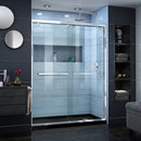 Encore 32" D x 60" W x 78 3/4" H Semi-Frameless Bypass Sliding Shower Door and SlimLine Shower Base Kit - image 1