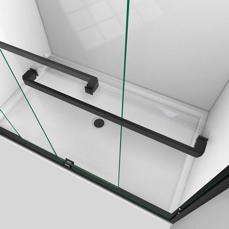 Encore 32" D x 60" W x 78 3/4" H Semi-Frameless Bypass Sliding Shower Door and SlimLine Shower Base Kit - image 22