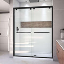 Encore 34" D x 60" W x 78 3/4" H Semi-Frameless Bypass Sliding Shower Door and SlimLine Shower Base Kit - image 8