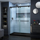 Encore 34" D x 60" W x 78 3/4" H Semi-Frameless Bypass Sliding Shower Door and SlimLine Shower Base Kit - image 1