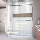 Encore 34" D x 60" W x 78 3/4" H Semi-Frameless Bypass Sliding Shower Door and SlimLine Shower Base Kit - image 2