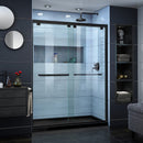 Encore 34" D x 60" W x 78 3/4" H Semi-Frameless Bypass Sliding Shower Door and SlimLine Shower Base Kit - image 1
