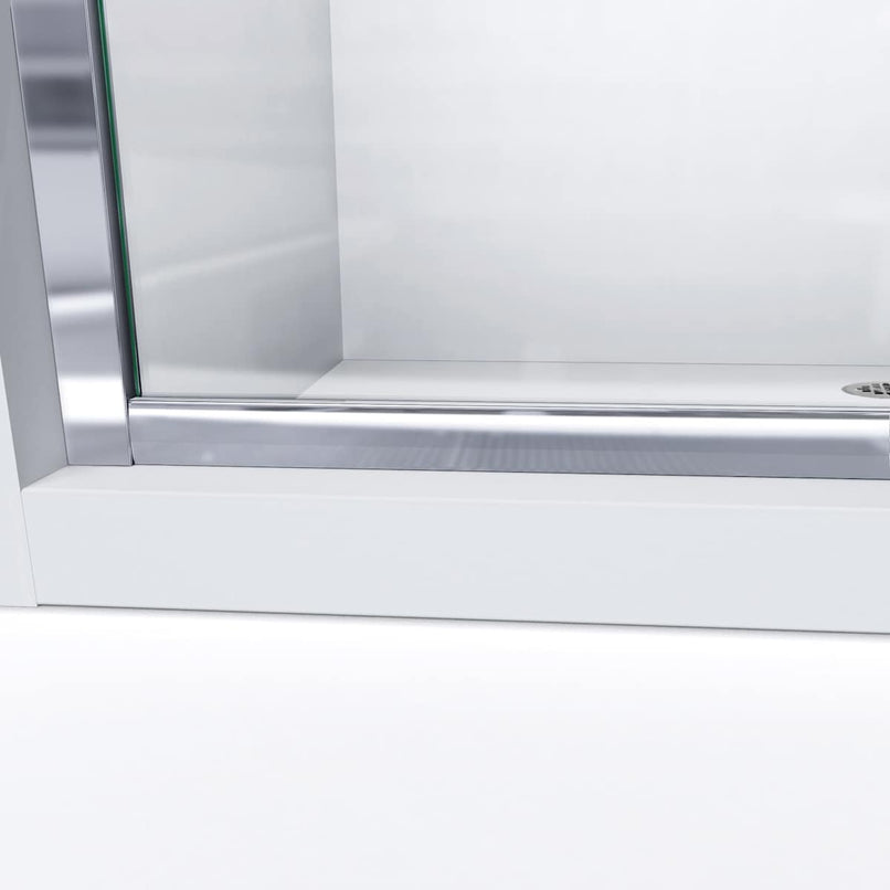Infinity-Z 74-3/4" High x 60" Wide x 32" Deep Alcove Shower Module with Clear Sliding Shower Door, and Right Drain Base - image 7