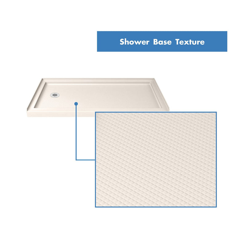 Infinity-Z 74-3/4" High x 60" Wide x 34" Deep Alcove Shower Module with Clear Sliding Shower Door, and Left Drain Base - image 9