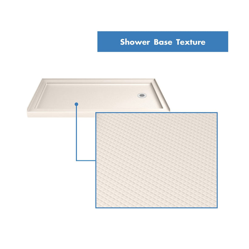 Infinity-Z 74-3/4" High x 60" Wide x 34" Deep Alcove Shower Module with Clear Sliding Shower Door, and Right Drain Base - image 9